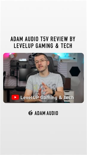 4.7K views · 14 reactions | Vlad from LevelUP Gaming & Tech recently tested and reviewed our ADAM Audio T5V monitors in a thorough listening demo, where he compared them to other compact monitors. Watch the full video now on Youtube:  https://www.youtube.com/watch?v=lJbTgi_BKug | ADAM Audio | Facebook