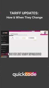 Tariff Updates: When and How they Change