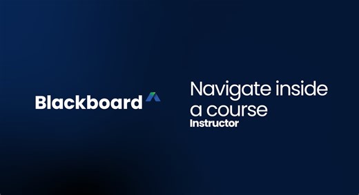 Navigate inside a course - Instructor