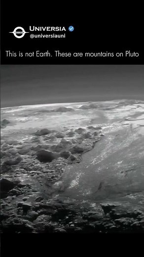 This is not Earth. These are mountains on Pluto