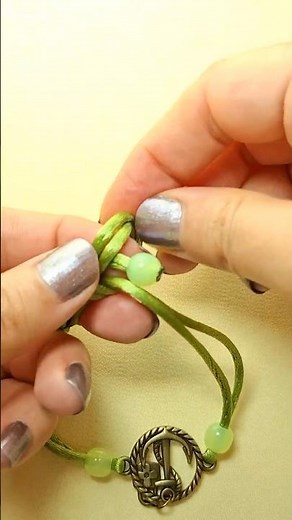 Double Sliding Knot for Charms ⚓| Bracelet Knot 🐍