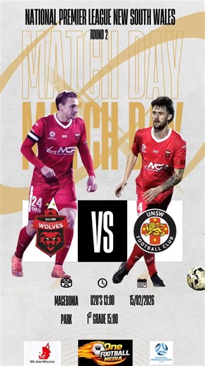 Wolves opening home fixture vs UNSW FC at Macedonia Park | Darren Smale
