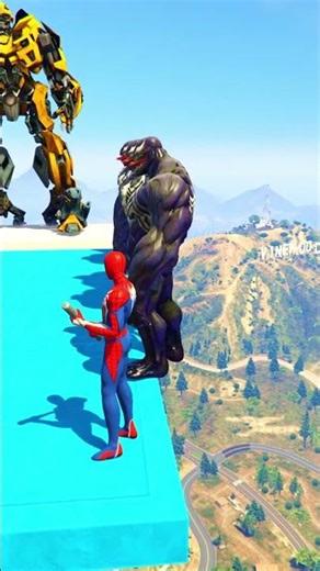 GTA 5 Epic Water Ragdolls | Spider-Man Jumps / Fails ep.535 #shorts