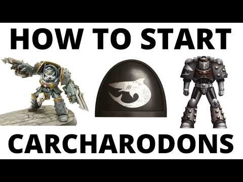 How to Start a Carcharodons Army - Ideas for Collecting SPACE SHARKS in Current Warhammer 40IK