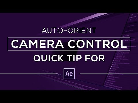 After Effects Tutoial : 3D Camera Orientation Tip