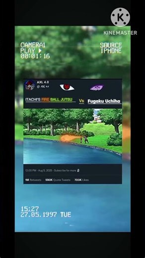 Itachi first fireball jutsu