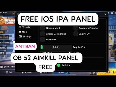 iOS AIMKILL IPA PANEL FREE OB52 UPDATED || XIT IOS PANEL FREE 2026 || ANTIBAN IPA PANEL FREE