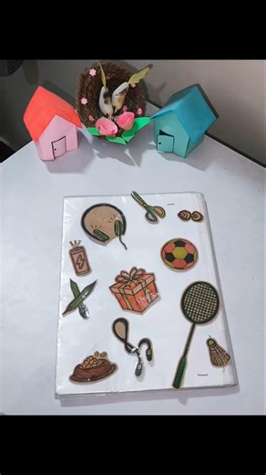 DIY stickers from paper bag ✨. colourful sticker ideas 💡.#colourful #creativeideas #shorts