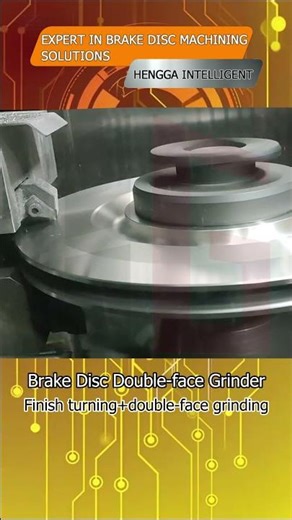 Brake Disc Double-face Grinder Demo Showing Dual-Wheel Machining on the Brake Disc Surface