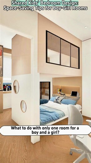 Shared Kids' Bedroom Design: Space-Saving Tips for Boy-Girl Rooms