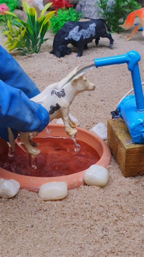 mini water pump machine project 10 bath scene of 🐄 🚿 #waterpump #scienceproject #mini