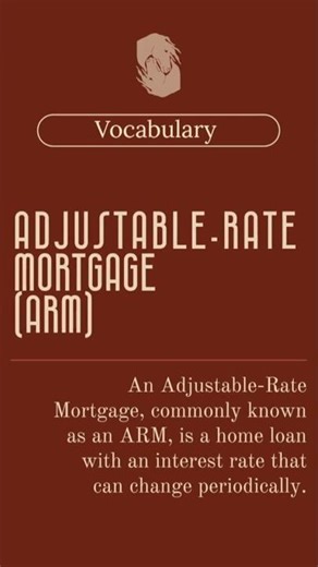 Adjustable Rate Mortgage (#ARM) Real Estate Vocab
