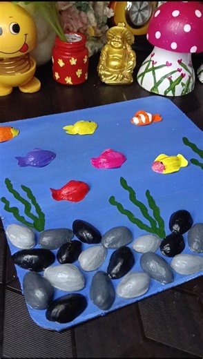 Pistachio Shell Fish Craft 🐚🐟 | Best Out of Waste DIY Aquarium Idea #shorts #viralshorts #diy #craft
