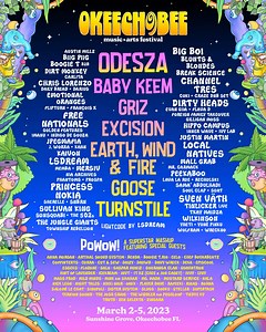 Presenting: Okeechobee 2023.⚡️ On Sale this Thursday at 12pm ET! → okeefest.co/tix Who are your top 3 must see acts?🪩 #OMF23 🎶: "The Last Goodbye" - ODESZA | Okeechobee Music & Arts Festival