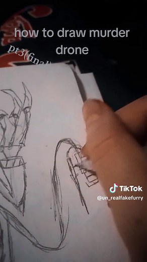 part 3 on how to draw a murder drone body| I hoped this helps to make ocs and or characters!!