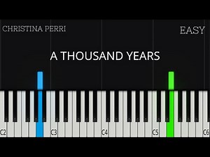 Christina Perri - A Thousand Years | EASY Piano Tutorial