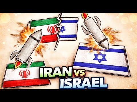 Iran vs Israel flag drawing 🇮🇱 🇮🇷 | 🚀 Missile attack drawing