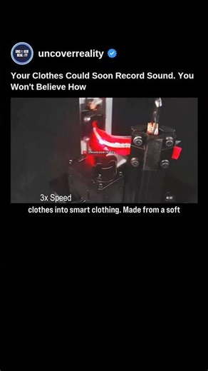 Your Clothes Could Soon Record Sound. You Won't Believe How 😱 #tech #shorts #clothing #technology