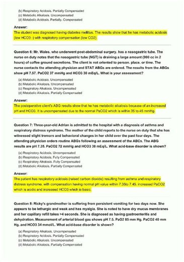 Arterial Blood Gas (ABG) Analysis NCLEX 2026 🩸📊 Exam #1 (Part 1) | Step-by-Step Practice