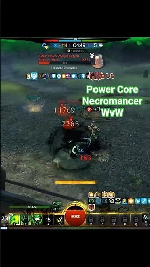 Power Build Core Necromancer - WvW Roaming 2 - Guild Wars 2 #shorts #guildwars2 #wvw