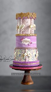 45K views · 765 reactions | Carousel Birthday Cake Tutorial. #birthdaycake #birthdaycakeideas #carousel #birthdaycelebration #caketutorial #cakedecorating #cakedesign | Sugar Fancies by Pooja | Facebook