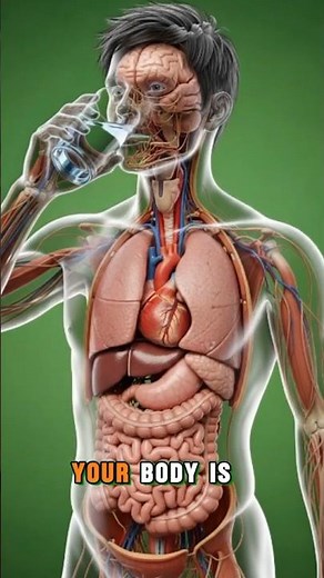 “The Truth About Water Inside Your Stomach — 3D Medical View”#3danimation
