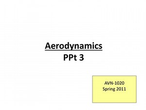 Aerodynamics PPt 3 - SlideServe