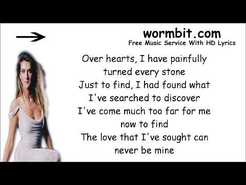 Celine Dion - Overjoyed ft. Stevie Wonder [LYRICS]