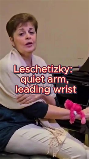 Leschetizky’s singing tone came from a a quiet, well-organized arm and leading wrist. In this short snippet of the workshop for piano teachers, you will see how calming the upper arm and allowing the wrist to shape the line transforms color, control, and phrasing. This simple shift in hierarchy – arm as supporter, wrist as leader – immediately cleans up tension, improves legato, and refines sound in students of all levels. Save this for your next lesson and experiment with “Leschetizky’s wrist” 