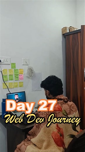 Day 27 of Becoming a Web Developer #webdevelopment #CoderArmy9 #html #css #akhilpal #javascript #ai