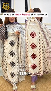 2.1K views · 22 reactions | Premium Pure Cotton Suit – A Summer...