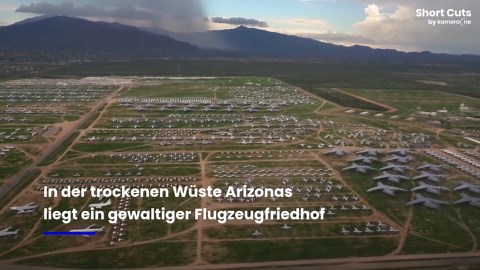 „The Boneyard“ in Arizona: Luftaufnahmen zeigen gigantischen Flugzeugfriedhof