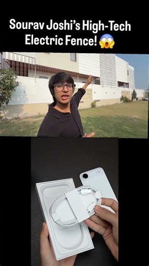 Sourav Joshi’s High-Tech Electric Fence! 😱 #youtubeshorts #shorts