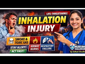 Inhalation Injury | Smoke Inhalation, Pathophysiology & Nursing Management #nursing_challengers