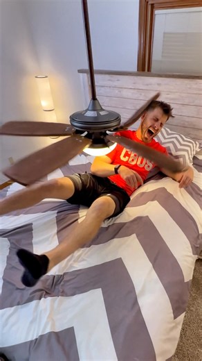 5.6M views · 274K reactions | Introducing the Long Fan! My new groundbreaking invention! (WAIT FOR IT) 節 #sleep #craft #invention #science | Ross Smith | Facebook