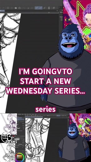 They’re going to be shorter chibi and cartoony drawing starting with Invader Zim and GIR.