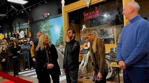 90K views · 3.2K reactions | Legendary performer and culture icon Ringo Starr is sharing a little piece of his legacy with us here in Nashville at the Musicians Hall of Fame with the "Beats & Threads" exhibit. What better way to get a first look at some of his most personable items than with the man himself! Ringo Starr Musicians Hall of Fame Local On 2 | WKRN Stephanie Langston | Facebook