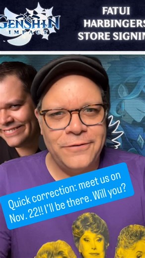 Mick Wingert | Correction in the date of the #fatuiharbingers signing: it’s on SATURDAY, NOV 22. From 12p-6p at Emerald Knights comics and books in... | Instagram