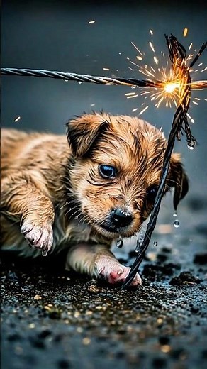 Storm of Danger Puppy Saved from Electric Shock#dogrescue #animals #dog