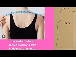 How to draft a basic bodice block pattern #sewing