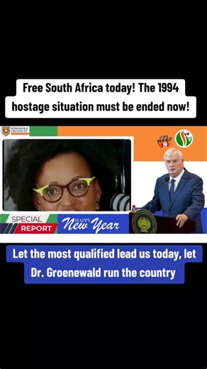 Dr. Groenewald's Vision for a Free South Africa