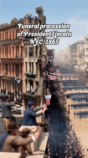 1865, President Lincoln's Funeral Procession #oldnewyork #19thcentury