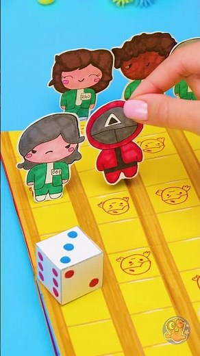 DIY Squid Game Book Challenge 🦑📖✂️ Fun and Easy to Make!