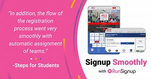 Create a smooth signup process for your participants with RunSignup. “In addition, the flow of the registration process went very smoothly with automatic assignment of teams.” - Steps for Students 5K Run Team fundraisers are an important aspect in the Steps for Students 5K run, with nearly 60 teams in 2023. Teams on RunSignup are simple to set up and easy to join. Learn more of the Steps for Students success here, https://info.runsignup.com/case_studies/steps-for-students/ #runsignup #fundraiser