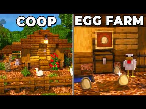 Minecraft: Automatic Egg Farm - Chicken Coop [Tutorial]