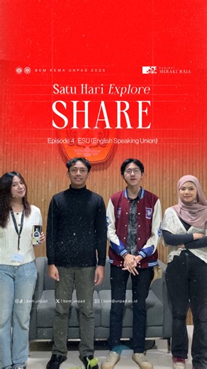 BEM Kema Unpad on Instagram: "Halo, Kema Unpad! SHARE: Satu Hari Explore Episode 4: ESU (English Speaking Union) Pada episode kali ini, kami ikut merasakan kumpul bareng, mengikuti berbagai fun games, serta mengenal ESU Unpad lebih dekat melalui kegiatan Es Teh: 2.0, salah satu agenda di akhir kepengurusan. ESU Unpad juga dikenal sebagai wadah pengembangan English Skill bagi Kema Unpad. Mereka menghadirkan berbagai program unggulan seperti, mengikuti kompetisi bahasa Inggris, mengadakan lomba in