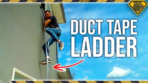 Is a duct tape ladder strong enough to climb?