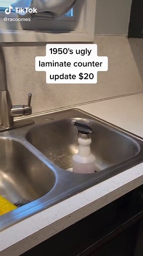 Easy #update for old ugly laminate #counters #diyproject #budgetfriendlydiy #homeimprovement