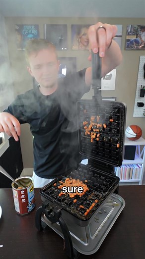 What’s the best thing to cook in a waffle maker?? #waffles #foodhack