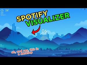 Cleanest Desktop!! - Minimalist & Customizable with Spotify Audio Visualizer!! Tutorial - Windows 10